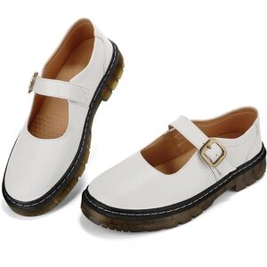 Umilake Women's Mary Jane Flat Shoes
Comfort Platform Buckle Ankle Strap 6/ 350